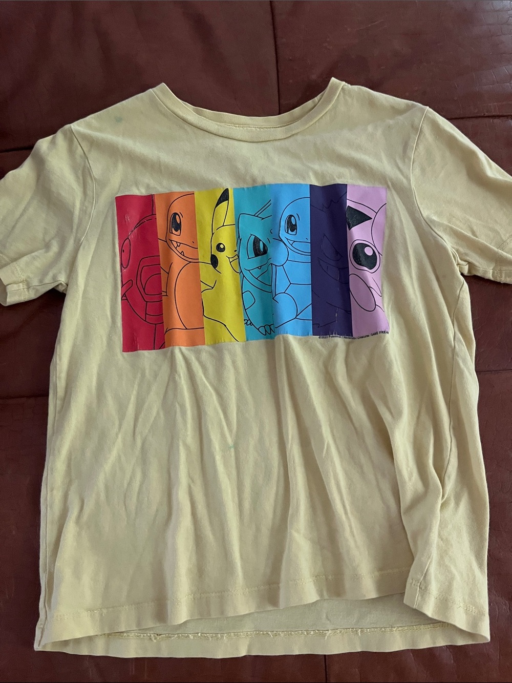 Old Navy Yellow Kids Pokémon Stripe Character Tee